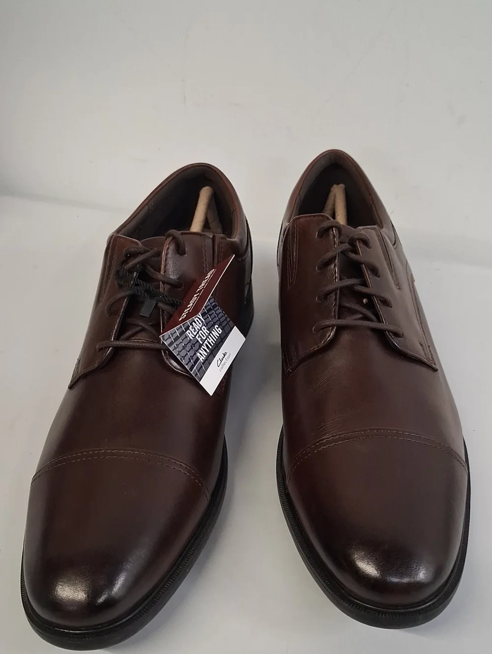 NWT Mens Clarks Steadwell Cap Mahogany Shoes